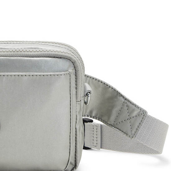 Kipling Abanu Multi Metallic Convertible Crossbody Bag Çanta Gümüş | TR 1176KO